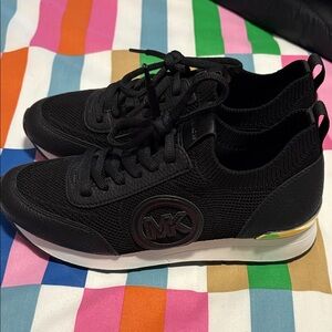 Michael Kors Black Knit Sneakers
